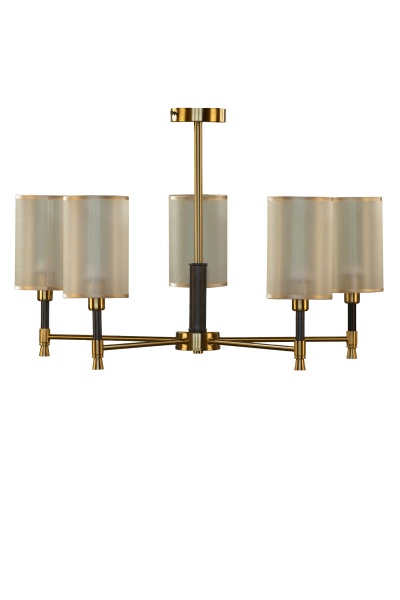 Люстра підвісна Right Selection 5xE14 RS-473-5-COPPER-BK 