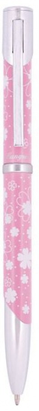 Набір LANGRES подарунковий Bloom: ручка кулькова + брелок рожевий 