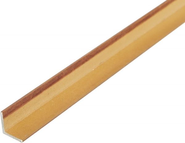 Уголок алюминиевый АЛЮПРО 15x15x1,5 мм 2500 мм орех светлый