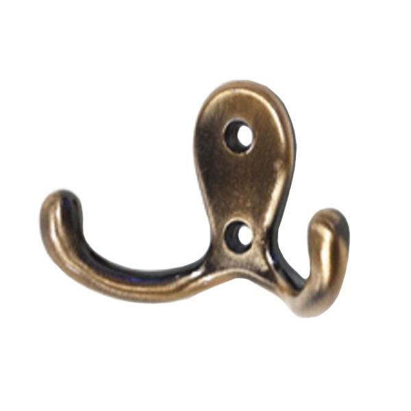 Гачок меблевий  Larvij LK0201CU двойной стандартный медный