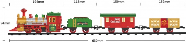 Ігровий набір Fenfa Новорічна залізниця 1603B-2A (2222041346017)
