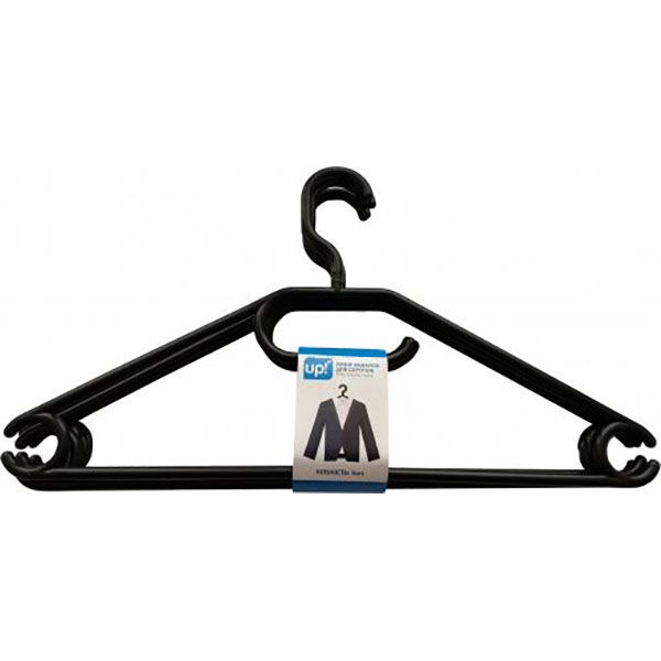 Набор плечиков черный для рубашекдля юбок UP! (Underprice) 43 см 5 шт. 