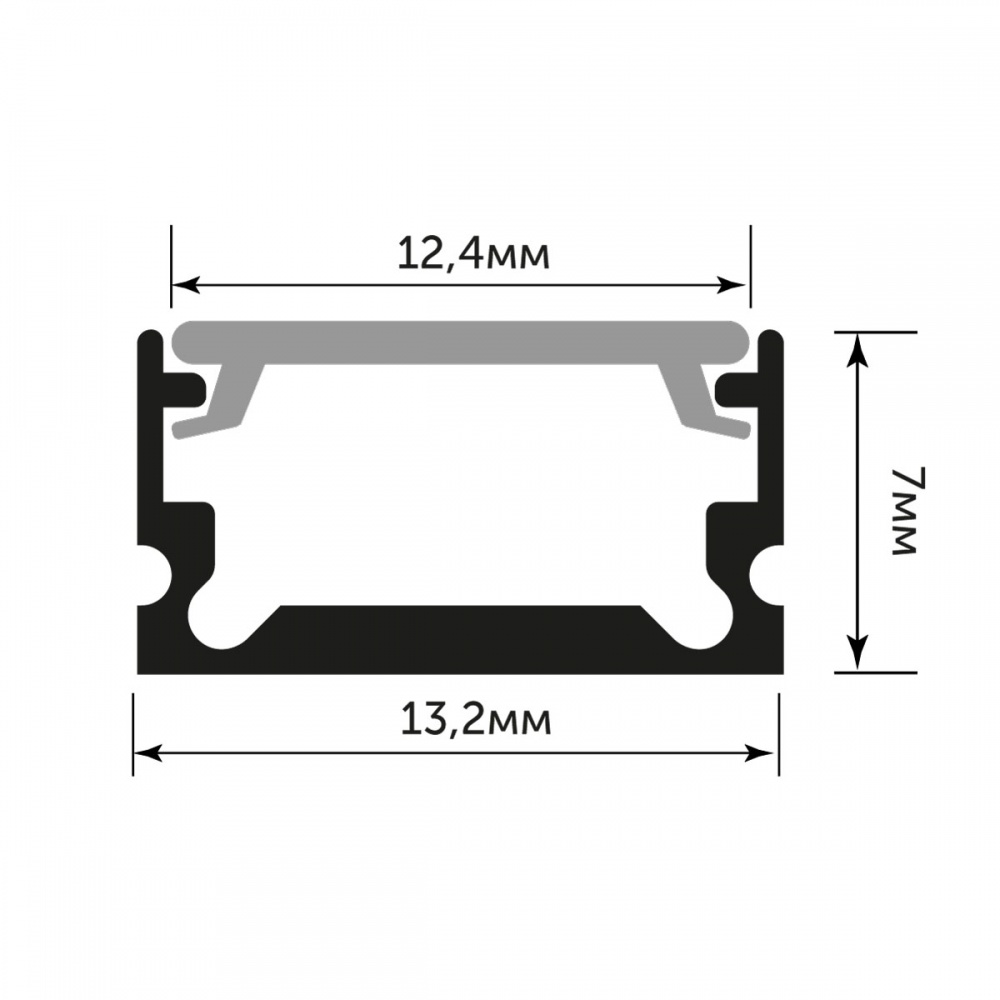 Профиль алюминиевый LIGHT SET AL LED PROF OVERHEAD 132 200 см 6929547662158