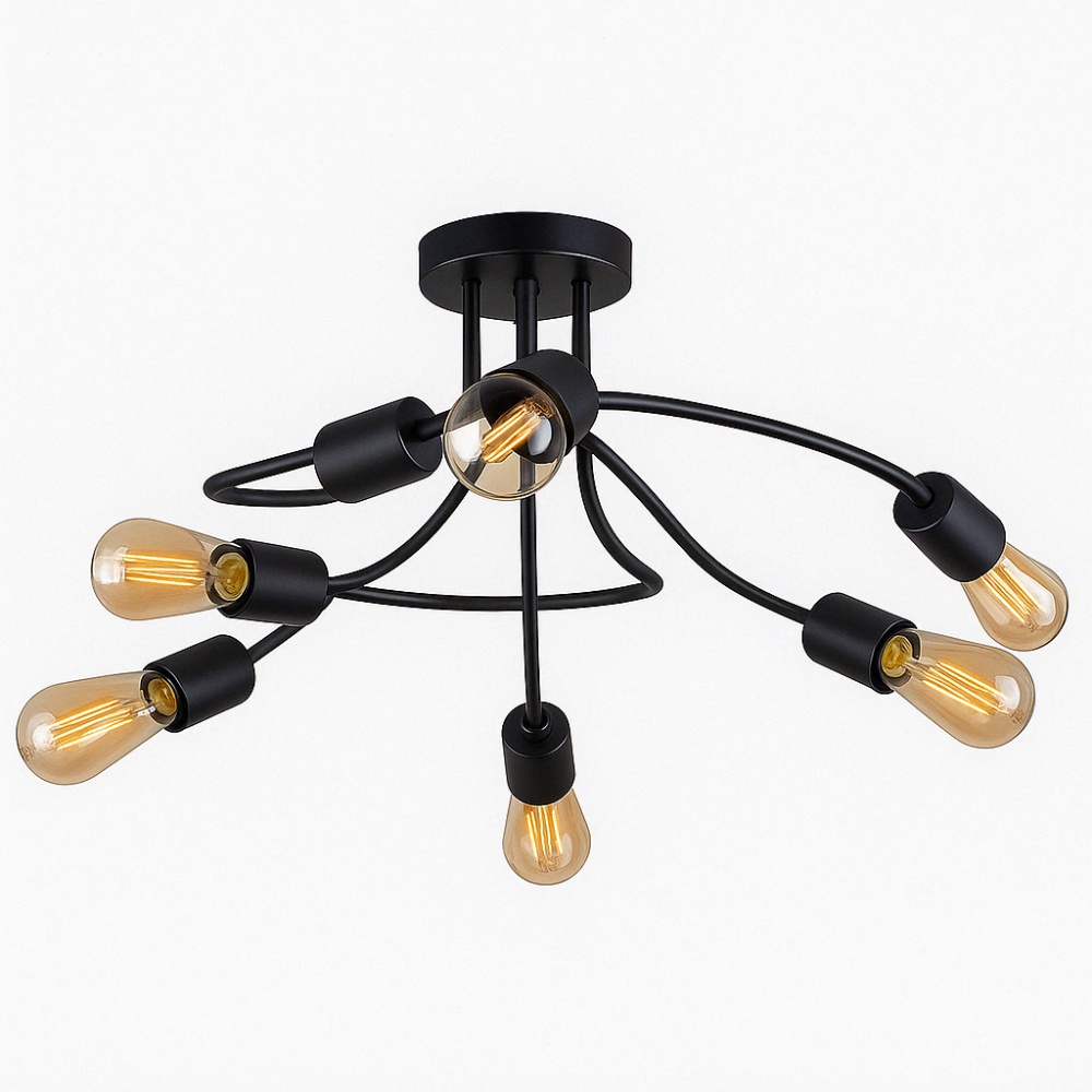 Люстра TK Lighting FADO 2584 6x15 Вт E27 черный