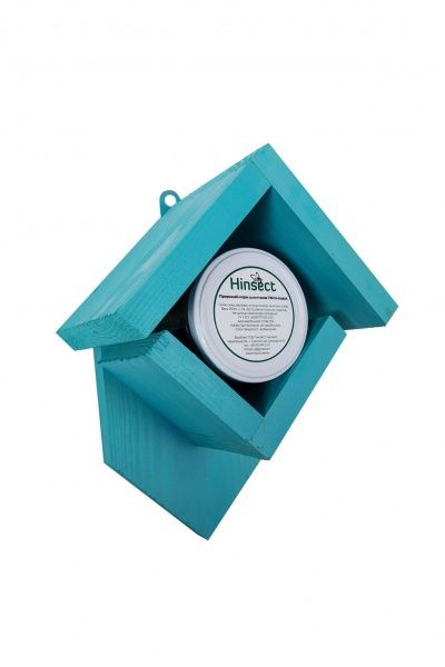 Годівниця садова з кормом бірюзова