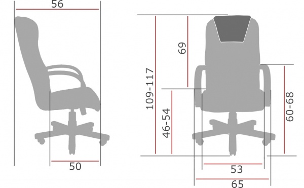 Крісло Richman Бонус Хром М-1 чорний 