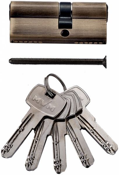 Цилиндр MVM Р6Р 30x40 ключ-ключ 70 мм старая бронза