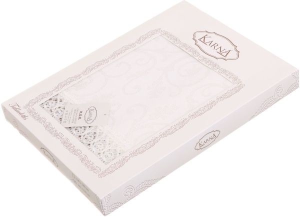 Скатерть KDK 160x220 см кремовый Karna 