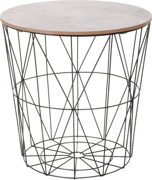 Стіл-кошик Сканді Cement 39х39х42 см 