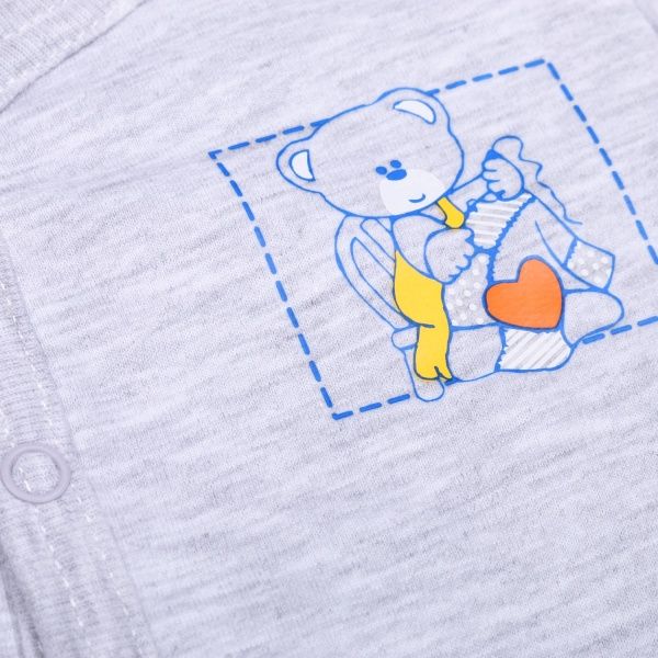 Боди детское для мальчика Татошка р.86 серый меланж м14251смл 