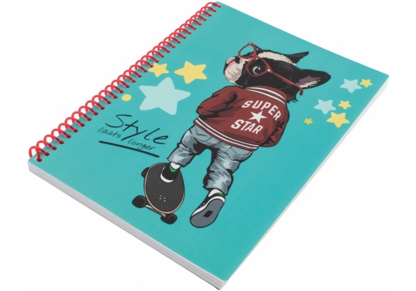 Блокнот Pets Fashion Bulldog А5 80 лист. клетка O20832-25 Optima