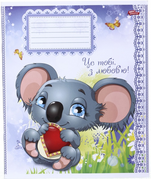 Зошит шкільний 12 аркушів у лінійку дизайн в асортименті Мрії збуваються