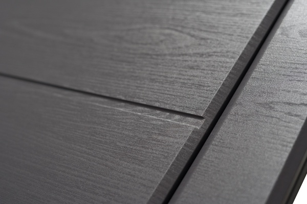 Двері вхідні Міністерство дверей КС (квартира) дуб грифель / пломбір горизонт 2050х860 мм ліві