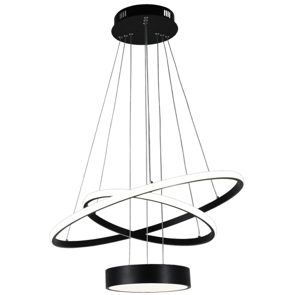 Люстра підвісна Victoria Lighting 114 Вт срібний Caravan/SP3 black 