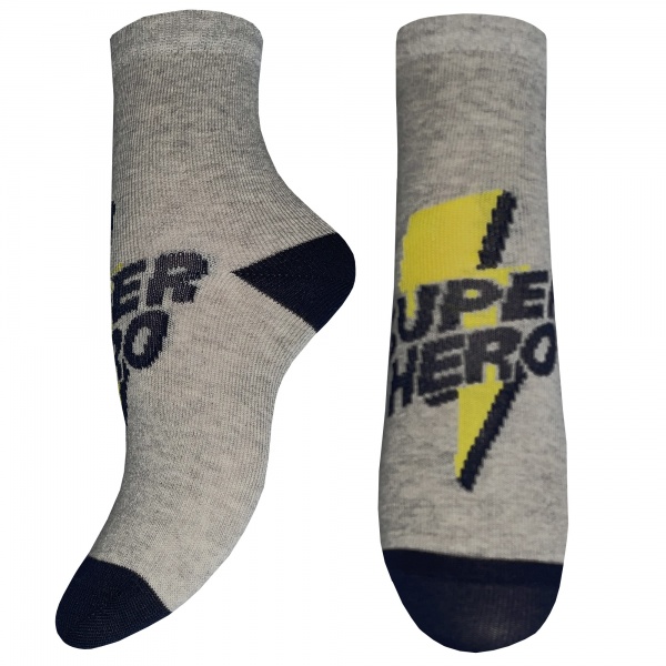 Шкарпетки дитячі унісекс Легка хода 9286 р. 16–18 сірий меланж 