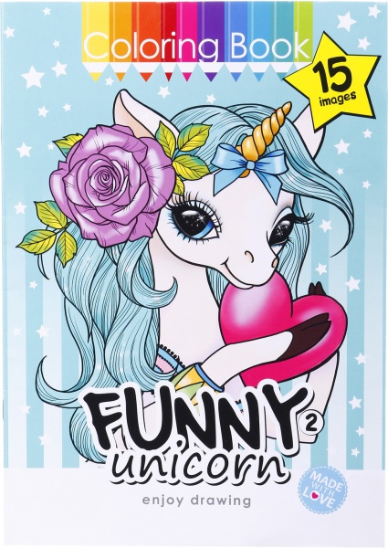 Розмальовка Art studio of happiness 21х27,9 см А4 в асортименті