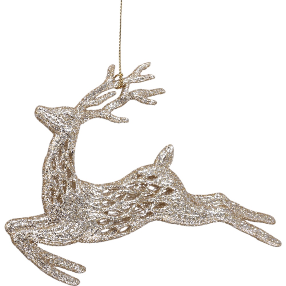 Підвіска пластикова олень в сіточку 15 см в асортименті P100809-2