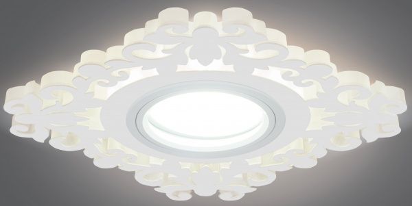 Светильник точечный Gauss Backlight с LED-подсветкой 3 Вт GU5.3 3000 К белый BL131 