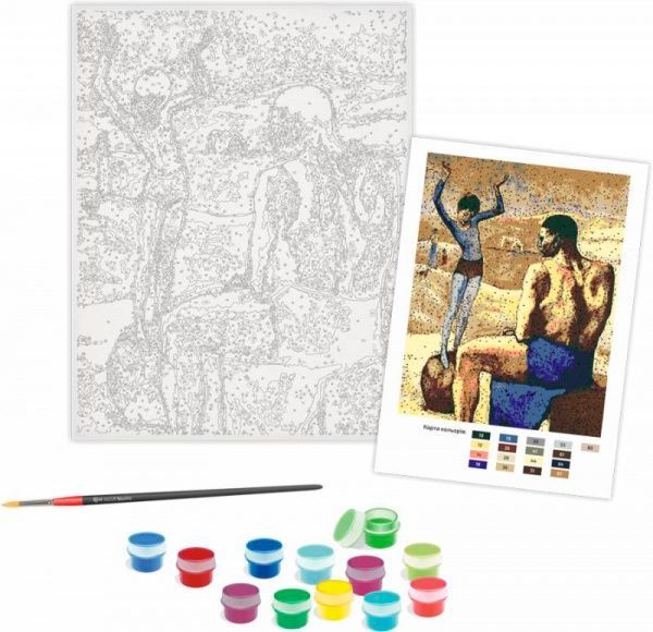 Картина по номерам Девушка на шаре Rosa Start 