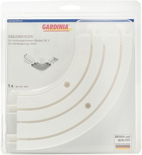 Поворот Gardinia внутрішній потрійний набірний білий 