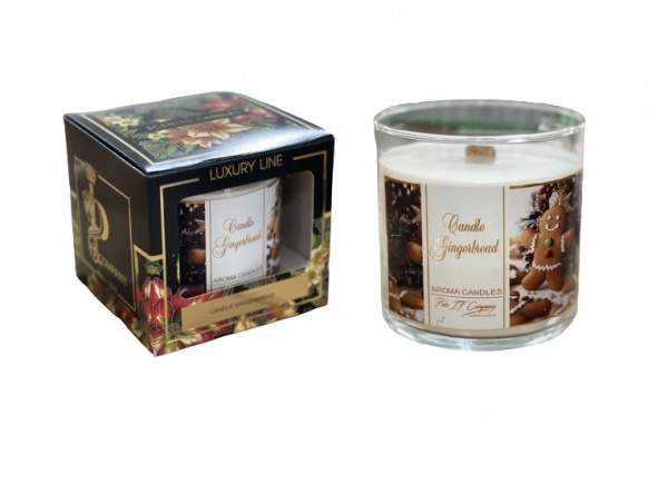 Свеча ароматическая Pako-If Luxury Line (М) Gingerbread 420 г 
