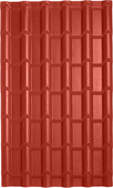 Черепиця Keramoplast 1460x890x4,5 мм червоний