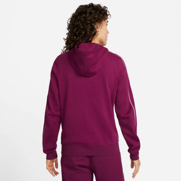 Джемпер Nike W NSW MLNM ESSNTL FLC FZ HDY CZ8338-610 р. M бордовий