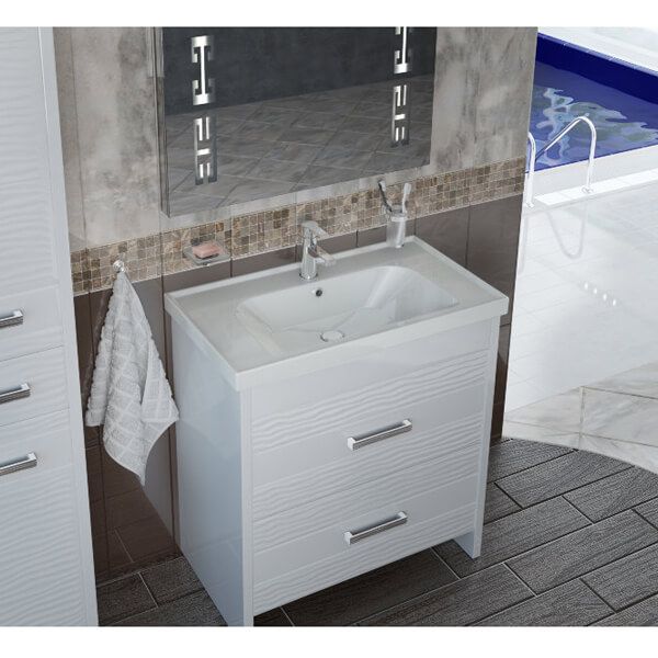 Тумба с умывальником Аква-Родос Лотос 80 Frame 80 см