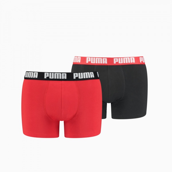 Труси Puma BASIC BOXER 2P RED / BLACK 90682309 р.S різнокольоровий