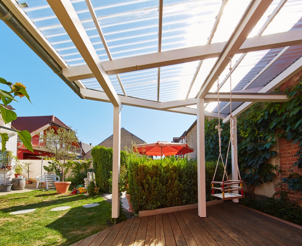 Гофрированный монолитный поликарбонат TOMO Plex 1,1x1045x2000 мм волна текстурированный прозрачный