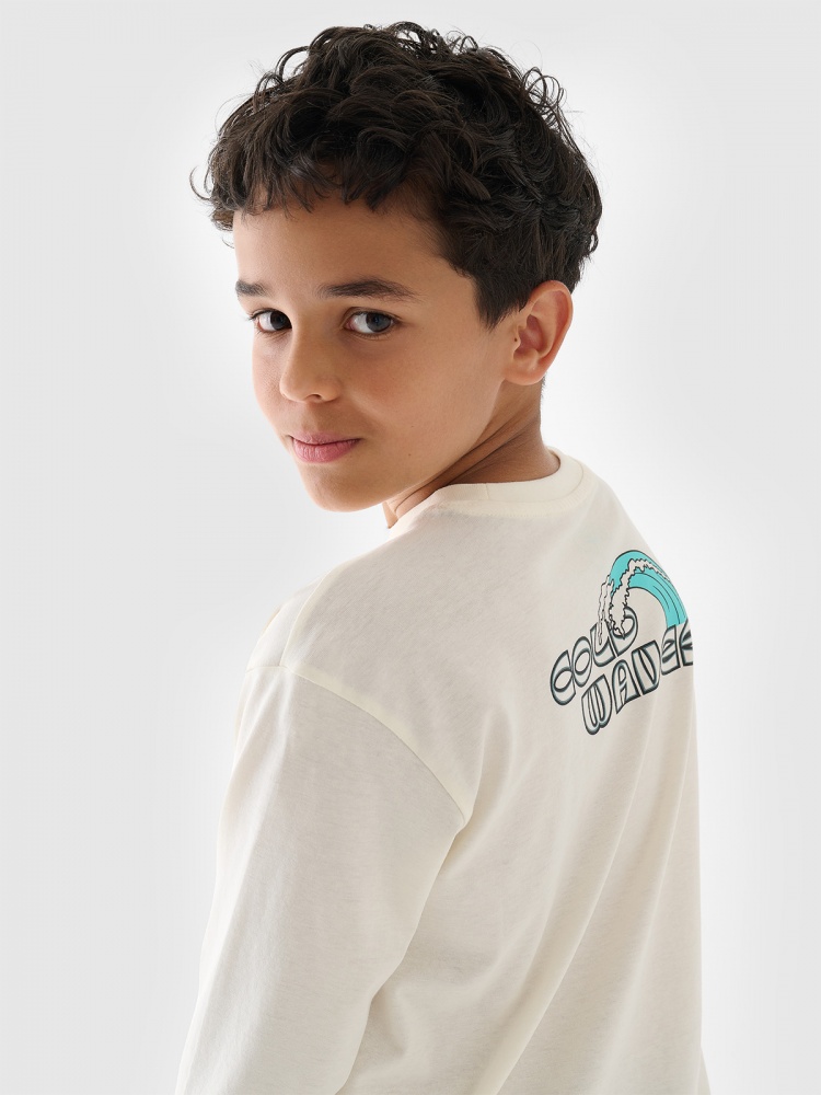 Лонгслів 4F LONGSLEEVE M435 4FJWSS25TLONM435-11S р.140 бежевий