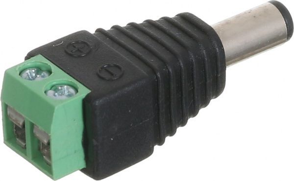 Штекер живлення EMT 2,1/5,5 з клемною колодкою під гвинтсрібний ШЖ DIY