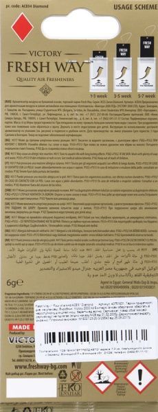 Ароматизатор підвісний Fresh Four of a kind ACES Diamond 94534