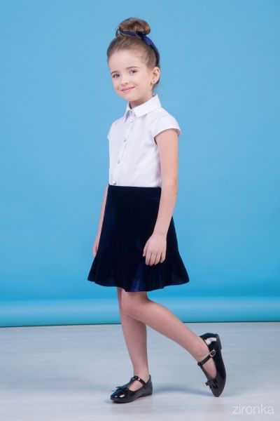 Спідниця шкільна 30-9029-2 Zironka р.134 синій 