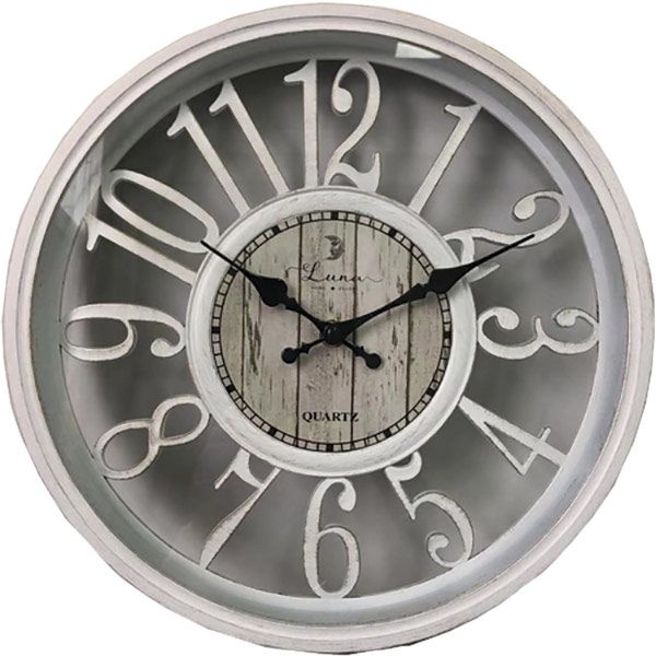 Часы настенные Benefit 30,5 см белый