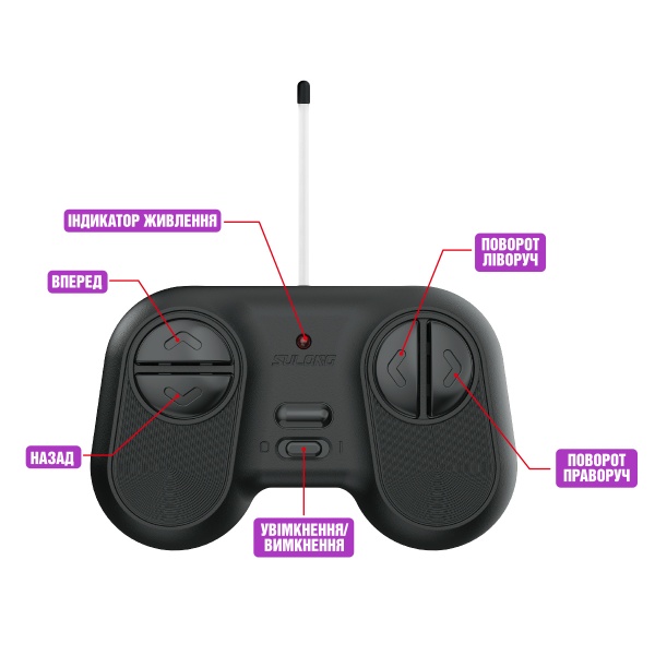 Машинка Sulong Toys Bigfoot Off-road Violet 27 МГц 1:16 SL-358RHV