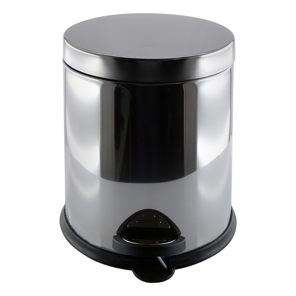 Ведро с педалью Trento Slow Motion 8 л хром 74865