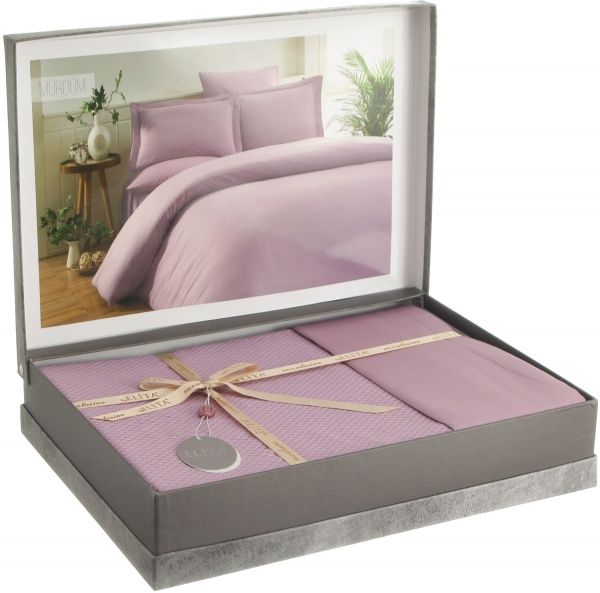 Комплект постельного белья Armor 2 сливовый Sesli Tekstil 