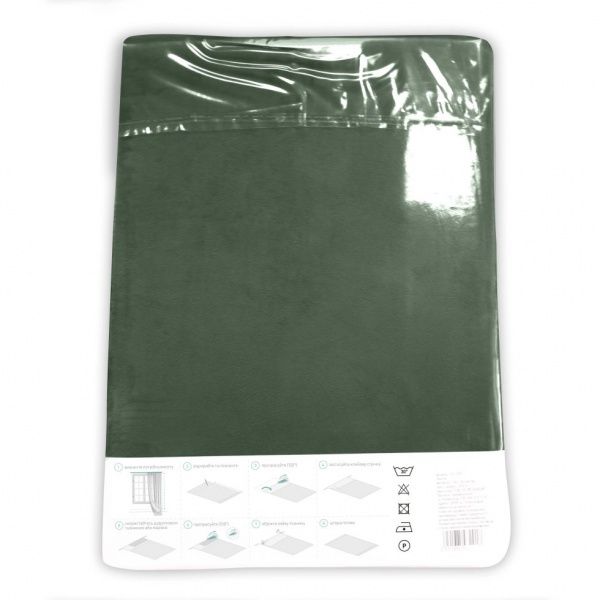 Штора Velour 200х275 см темно-зеленый Decora textile