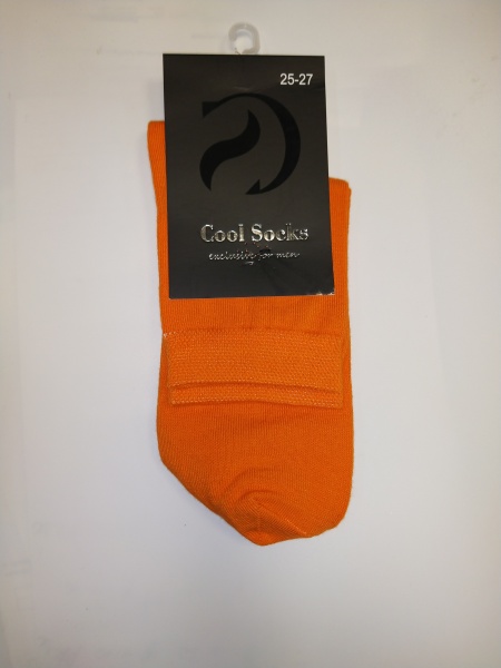 Шкарпетки чоловічі Cool Socks 17303 р. 25-27 помаранчевий 1 пар 