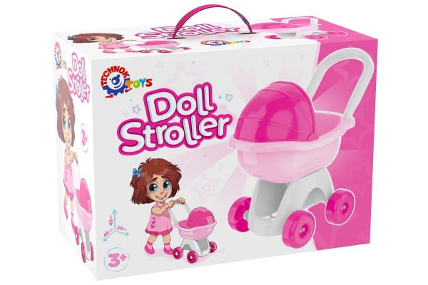 Коляска ТехноК рожева 8256