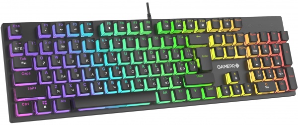 Клавіатура ігрова GamePro MK85R Red Switch RGB (MK85R) black 