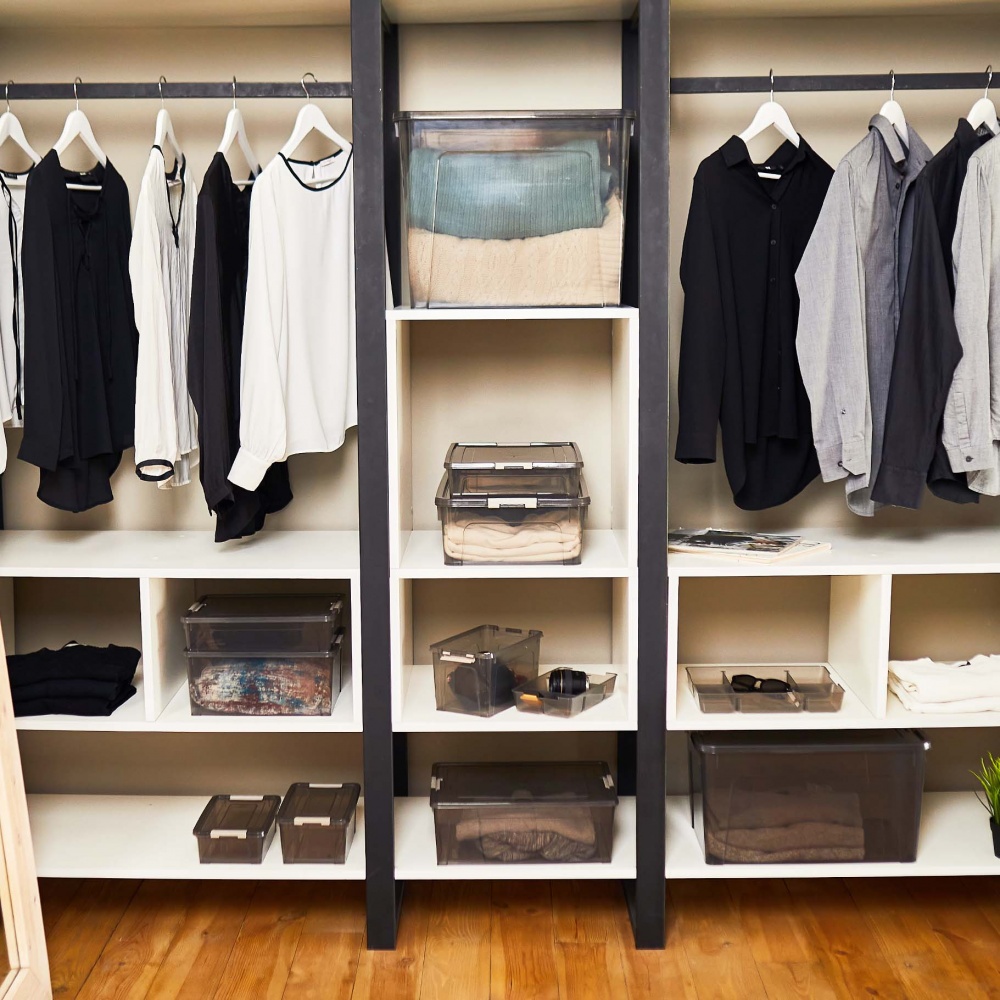 Ящик для зберігання Алеана 171019 Smart Box 18 л коричневий прозорий 210x290x390 мм