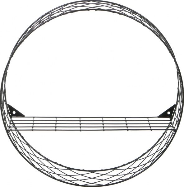 Полка Лидс 400x400 мм черный 