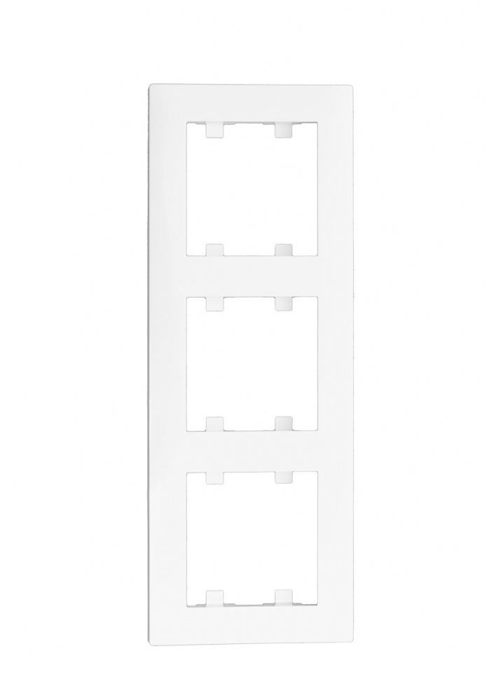 Рамка трехместная Makel Rizz вертикальная белый 88001708