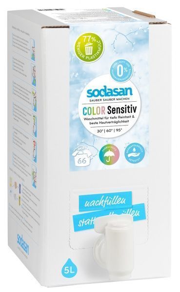 Гель для машинной и ручной стирки Sodasan Color Sensitive 5 л