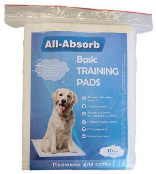 Пеленки All-Absorb бейсик 56х58см / 10штук