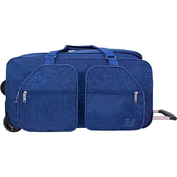 Сумка дорожня на колесах Bagland 34970 82 л синій Мадрид 
