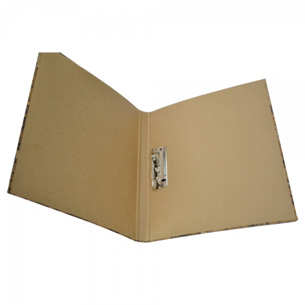 Папка с прижимом MINICLIP 20 мм А4PP покрытие КРАФТ ассорти iTEM