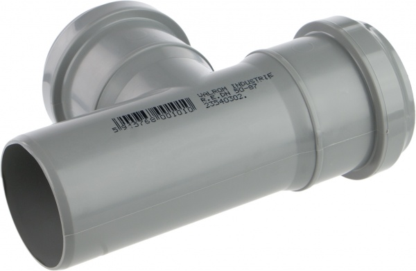 Трійник каналізаційний ValRom ПП d50х50x90 °